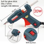 Hot Glue Gun + 12 Glue Sticks (20W)