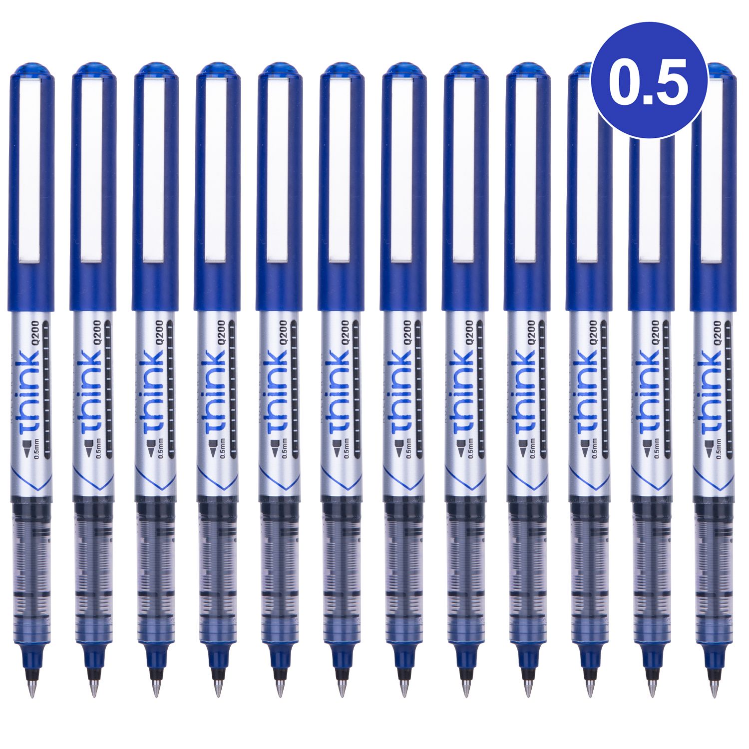 ROLLER PEN - Q300 BLUE ( DELI THINK - 0.5MM BLUE PEN)