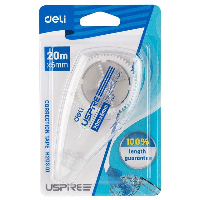 STATIONERY CORRECTION TAPE DELI H203 01 H20301 USPIRE 20M X 5MM