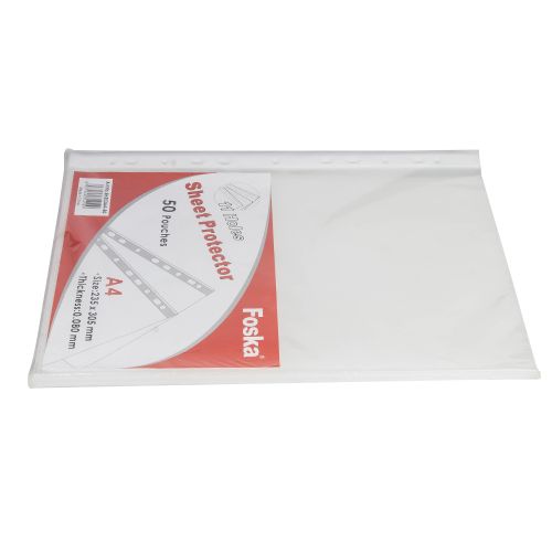 11-Hole Multipunch A4 Sheet Protector - 50 Pcs  ( Thickness 80 Microns)