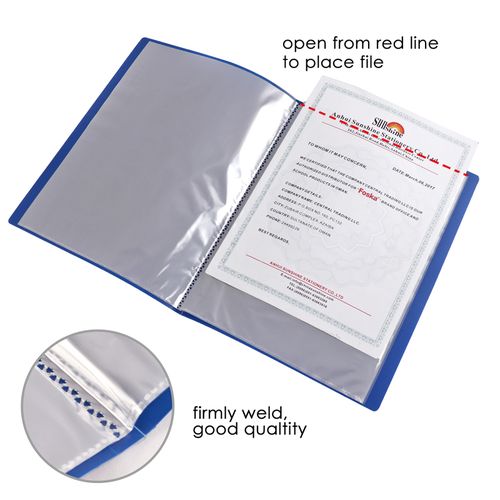 A4 Portfolio Binder with Plastic Sleeves, Pocket Portfolio Folder with Clear Sheet Protectors, Presentation Book for Artwork (A4 Display Clear Book)