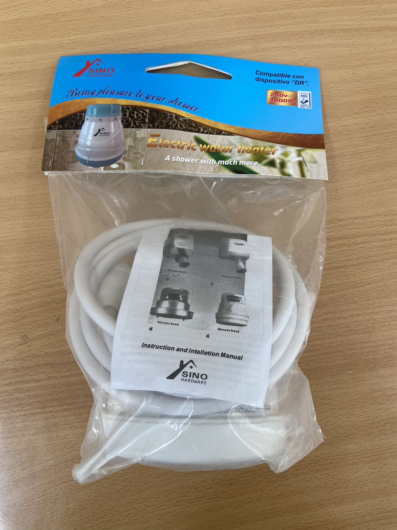 SINO Hot Water Shower For Fresh/Salty Water 3 Temperature SINO Instant Shower Electric Water Heater is the ideal option for a relaxing and economic bath.