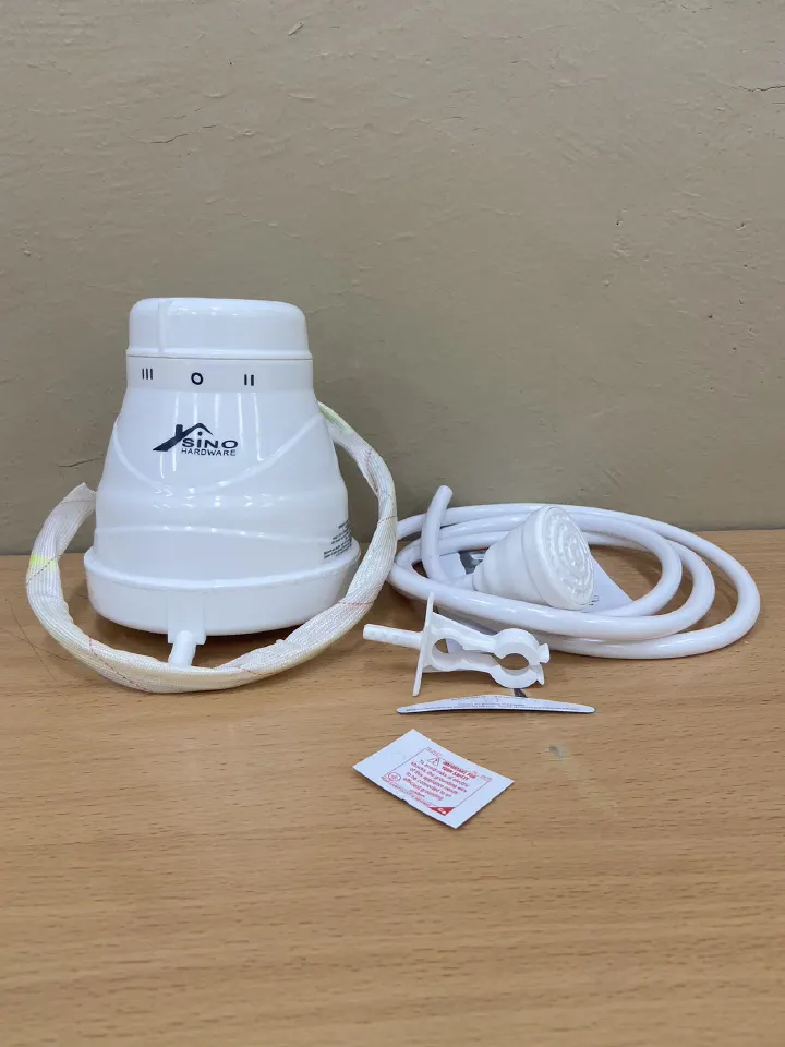 SINO Hot Water Shower For Fresh/Salty Water 3 Temperature SINO Instant Shower Electric Water Heater is the ideal option for a relaxing and economic bath.