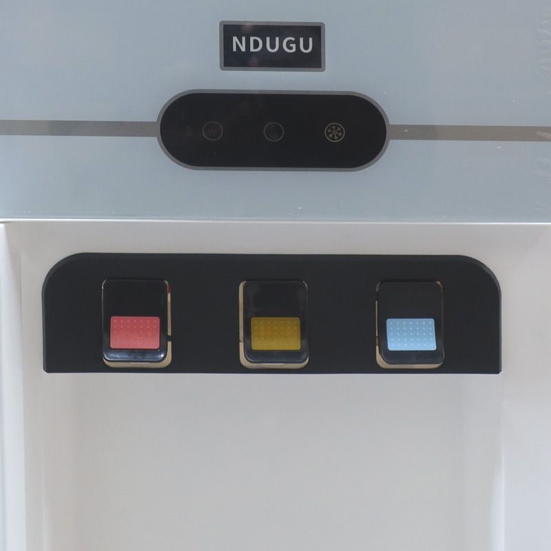 NDUGU W39 3 Taps - Hot & Cold & Normal standing Water Dispenser with Storage Cabine ousehold Appliance 3 Faucets Kitchen Appliance big size