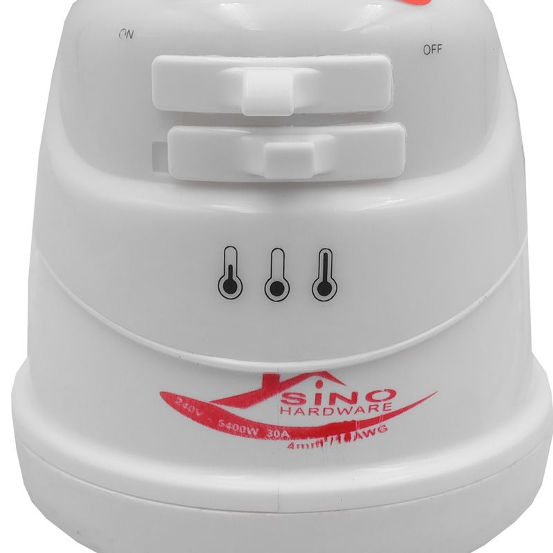 SINO Hot Water Shower For Fresh/Salty Water 3 Temperature SINO Instant Shower Electric Water Heater is the ideal option for a relaxing and economic bath.