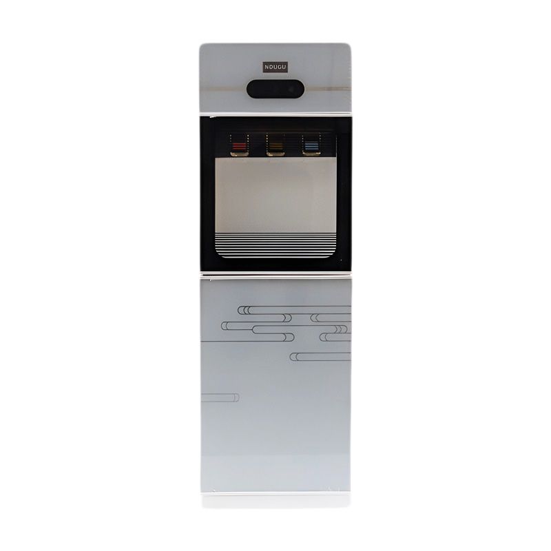 NDUGU W39 3 Taps - Hot & Cold & Normal standing Water Dispenser with Storage Cabine ousehold Appliance 3 Faucets Kitchen Appliance big size