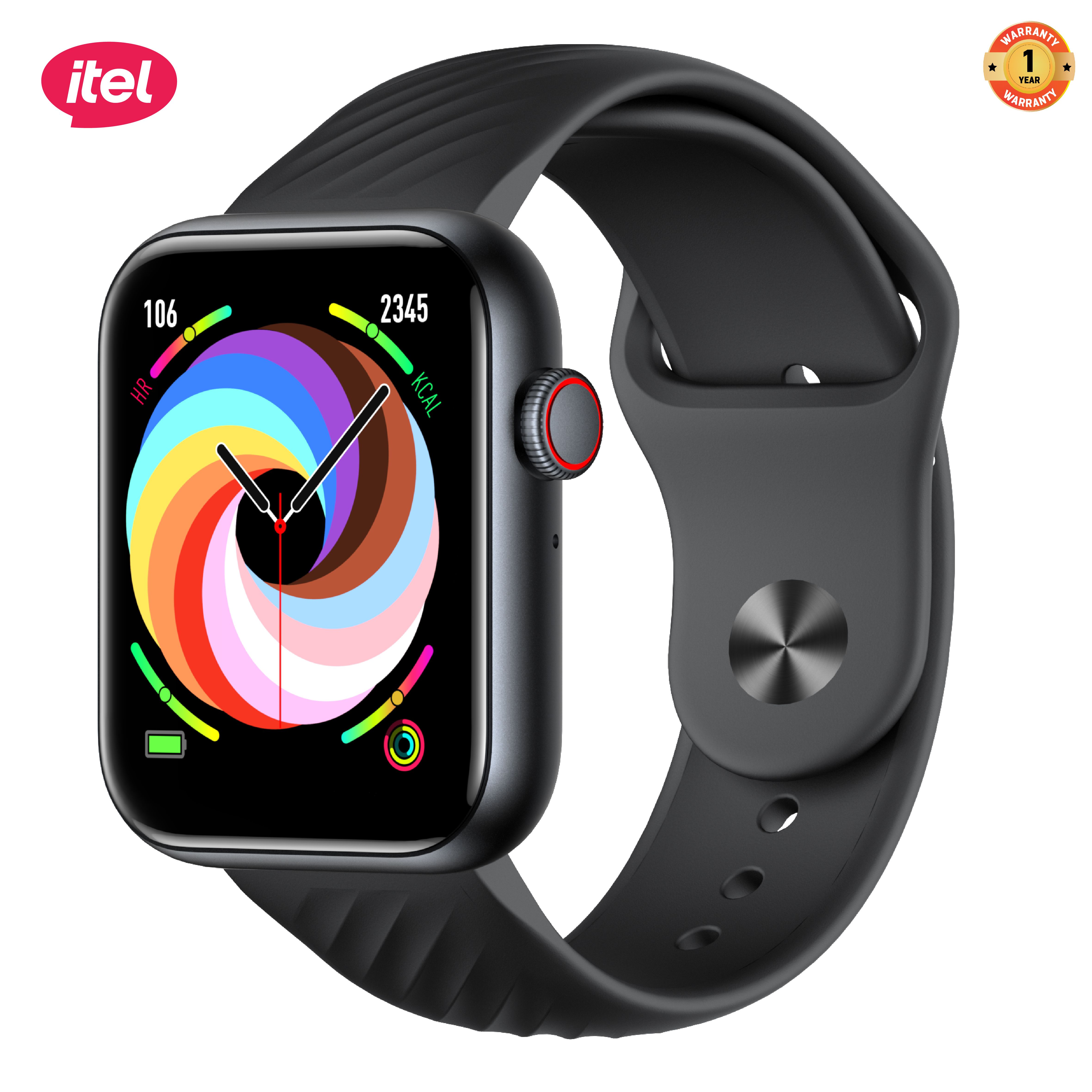 ( New Arrival ) Brand New Itel ISW-011 Bluetooth Call Waterproof Smart Watch Heart Rate/Blood Pressure/Blood Oxyge Monitor Smart Bracelet Wristband Fitness Tracker Men/Women Smart Watch