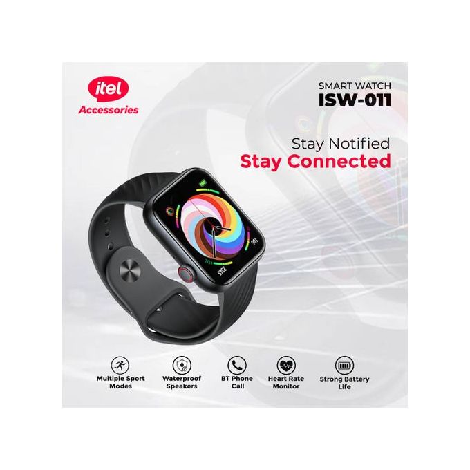 ( New Arrival ) Brand New Itel ISW-011 Bluetooth Call Waterproof Smart Watch Heart Rate/Blood Pressure/Blood Oxyge Monitor Smart Bracelet Wristband Fitness Tracker Men/Women Smart Watch