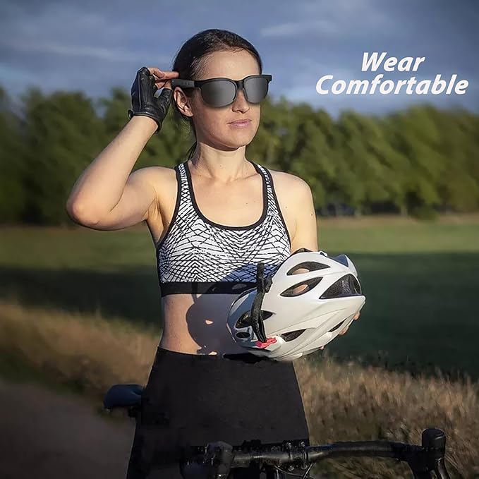 Garegear XG88 Pro Smart Sunglasses Wireless Smart Audio Sunglasses Bluetooth 5.0 Headset Earphones Smart Glasses Hands-free calls UV protection Polarized Fashion Outdoor Sports Glasses Unisex XG88Pro