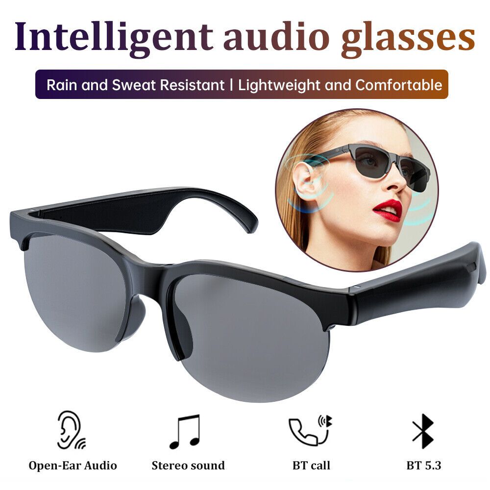 Garegear XG88 Pro Smart Sunglasses Wireless Smart Audio Sunglasses Bluetooth 5.0 Headset Earphones Smart Glasses Hands-free calls UV protection Polarized Fashion Outdoor Sports Glasses Unisex XG88Pro