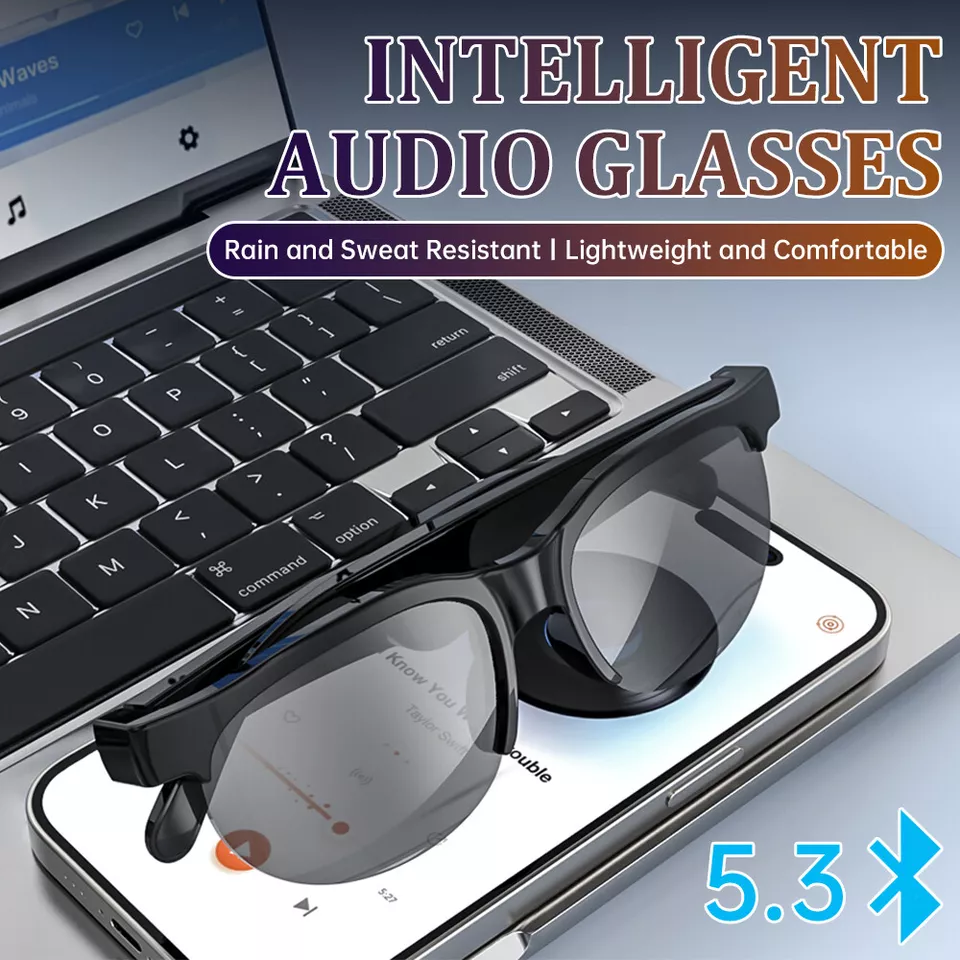 Garegear XG88 Pro Smart Sunglasses Wireless Smart Audio Sunglasses Bluetooth 5.0 Headset Earphones Smart Glasses Hands-free calls UV protection Polarized Fashion Outdoor Sports Glasses Unisex XG88Pro