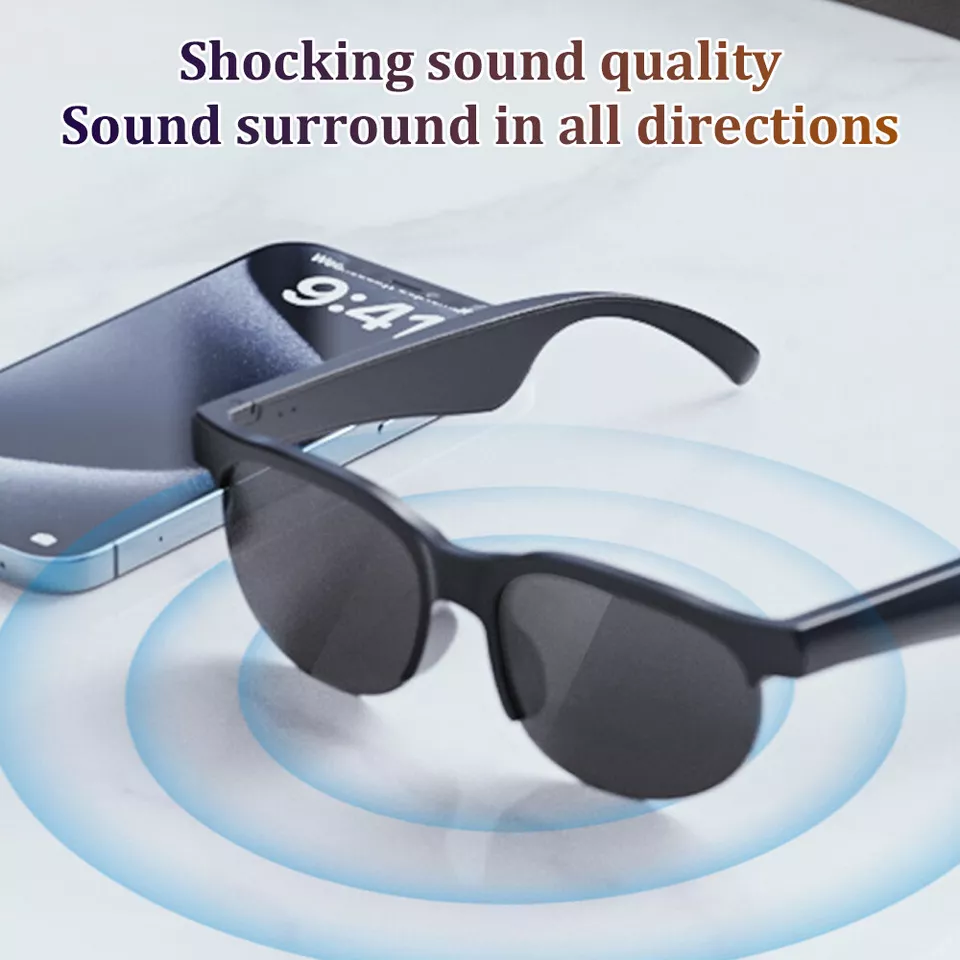 Garegear XG88 Pro Smart Sunglasses Wireless Smart Audio Sunglasses Bluetooth 5.0 Headset Earphones Smart Glasses Hands-free calls UV protection Polarized Fashion Outdoor Sports Glasses Unisex XG88Pro