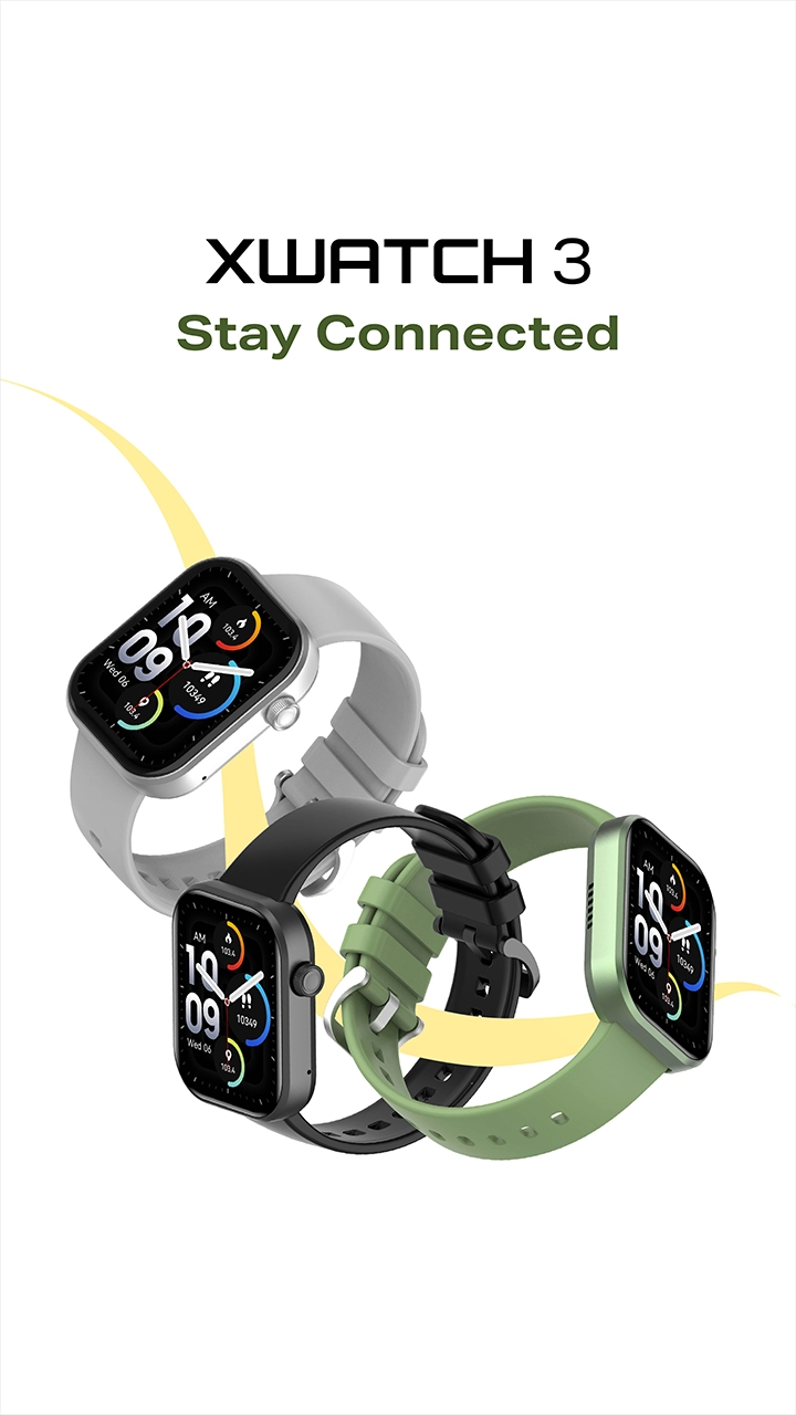 Infinix Xwatch 3 Smartwatch Clear Bluetooth Calling 7-10 days work time(BT Call Off) Waterproof IP68 My Health App Digital Crown Wireless Charge(TBD 4 1.43 AMOLED Display