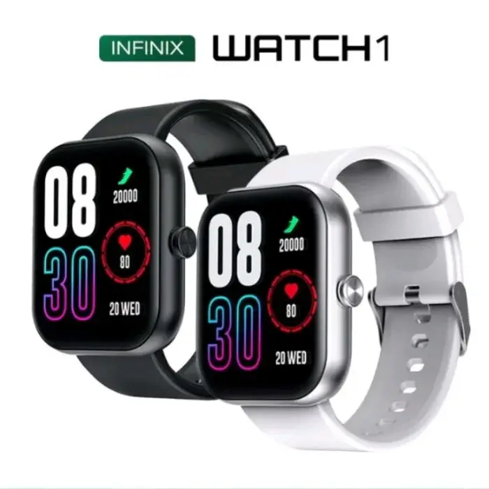 Infinix Xwatch 3 Smartwatch Clear Bluetooth Calling 7-10 days work time(BT Call Off) Waterproof IP68 My Health App Digital Crown Wireless Charge(TBD 4 1.43 AMOLED Display