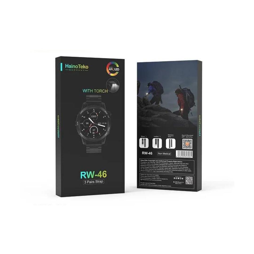Haino Teko RW 46 Men Smart Watch With 3 Pairs Straps HD IPS AMOLED Display Waterproof Smartwatch App Control Heart Rate GPS And Fitness Smart Silver

￼

￼

￼