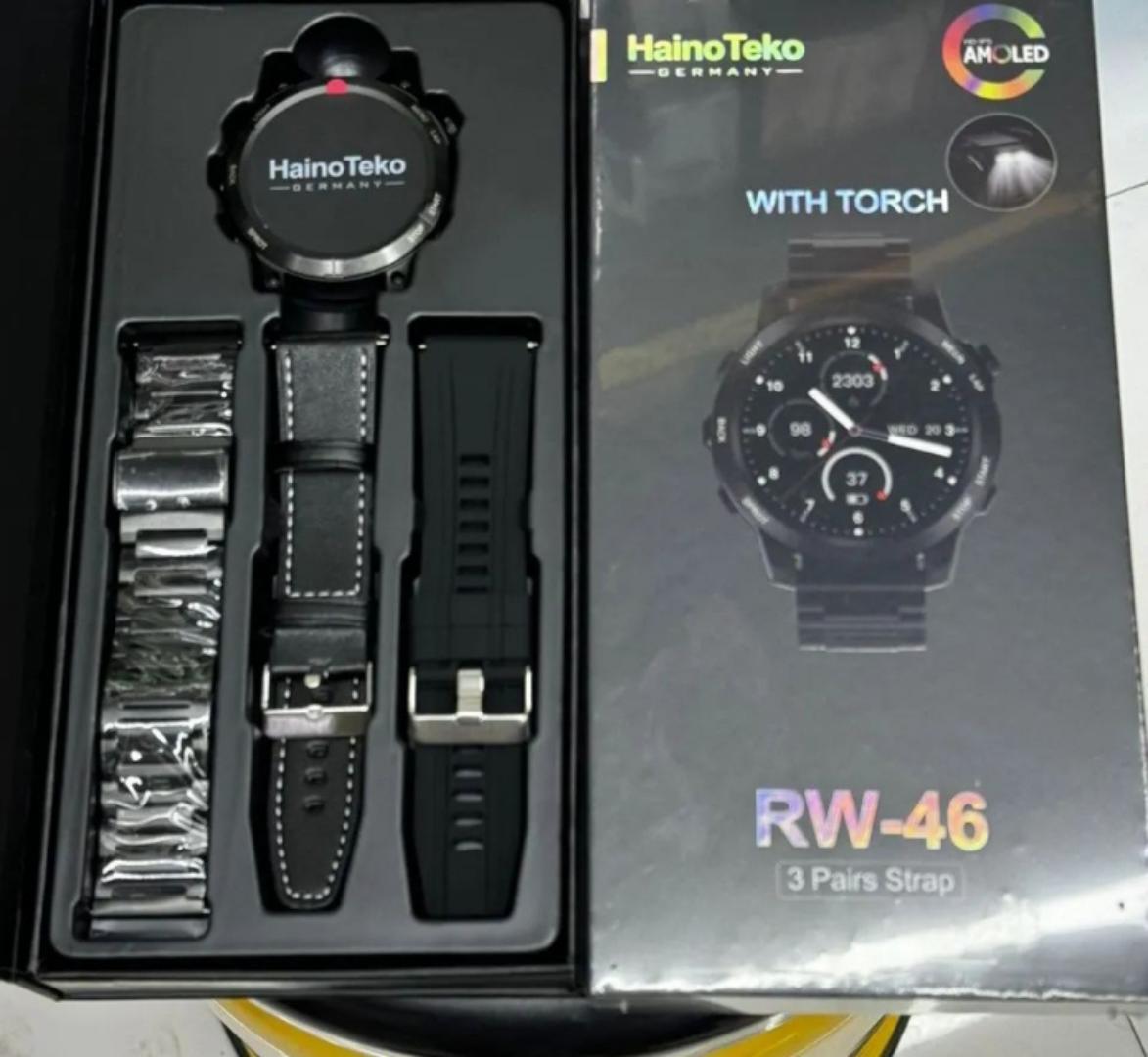 Haino Teko RW 46 Men Smart Watch With 3 Pairs Straps HD IPS AMOLED Display Waterproof Smartwatch App Control Heart Rate GPS And Fitness Smart Silver

￼

￼

￼