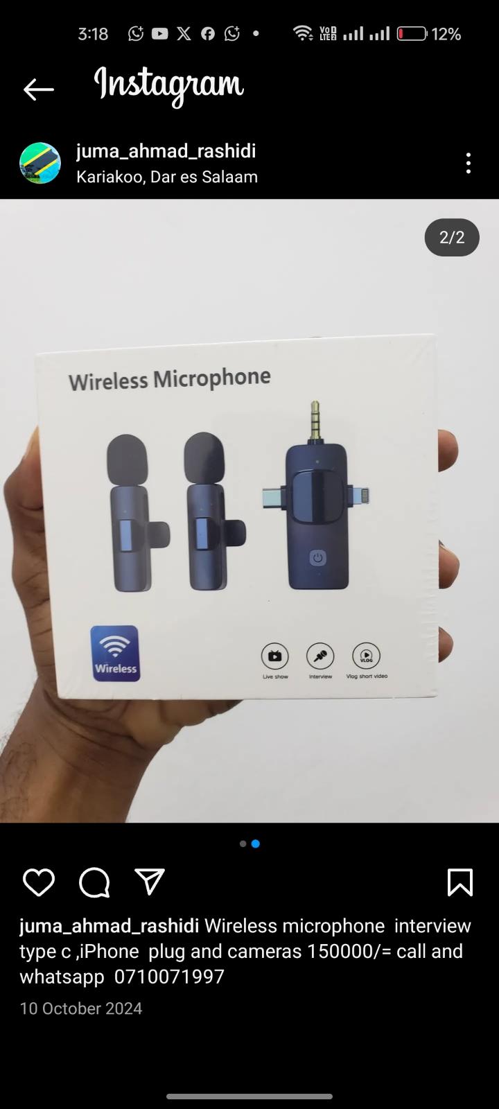 3 in 1 Double lapel Mic