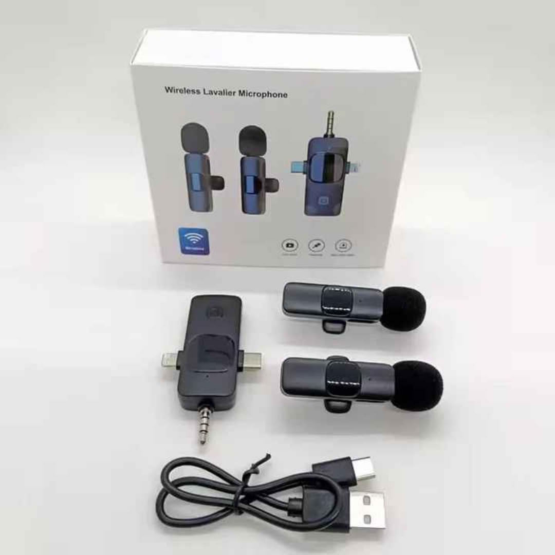 3 in 1 Double lapel Mic