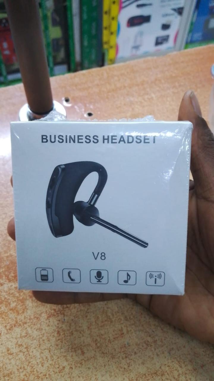 Bluetooth Headset Dual Mic Noise Cancelling Bluetooth Earpiece, Hands-Free Wireless Headset for Cell Phone Android Laptop PC Trucker
