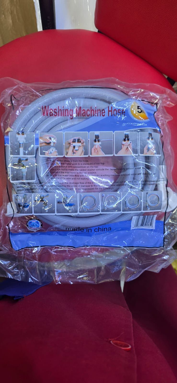 🚿 Washing Machine Outlet Pipe – 5 Metres | Strong, Flexible & Reliable ✨
Ensure smooth and efficient drainage with the 5-Metre Washing Machine Outlet Pipe, designed for durability, flexibility, and l