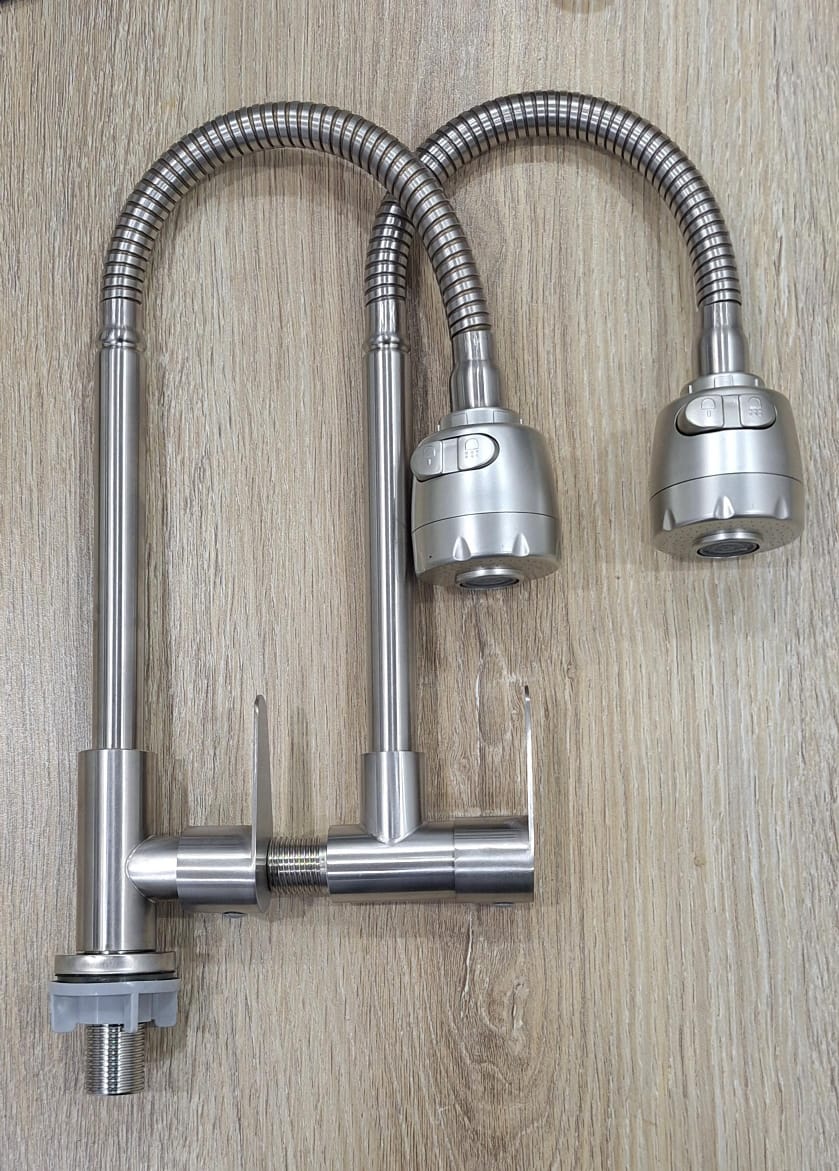 Pillar / Wall Kitchen Tap – Stylish, Practical & Durable
Elevate your kitchen with a Pillar/Wall Kitchen Tap — a versatile faucet designed for both pillar‑mount and wall‑mount installations. Whether y