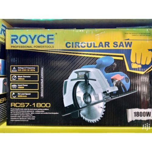 Royce Circular Saw 1800w Manual Immersion Adjustable Cut 45 To 90 Degrees