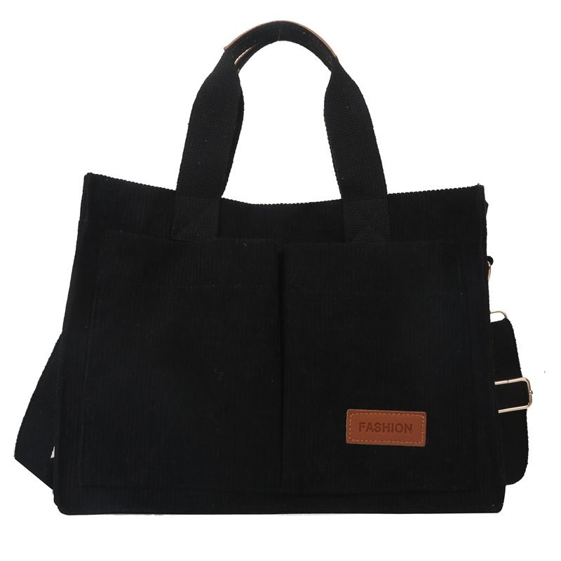 【Buy a bag, Get rings FREE】Large Size Women Handbag Lady Corduroy Shoulder Bag Ladies Handbags Sling Bags Hand Bags For Ladies Casual Soft Gift Big Tote bags big capacity