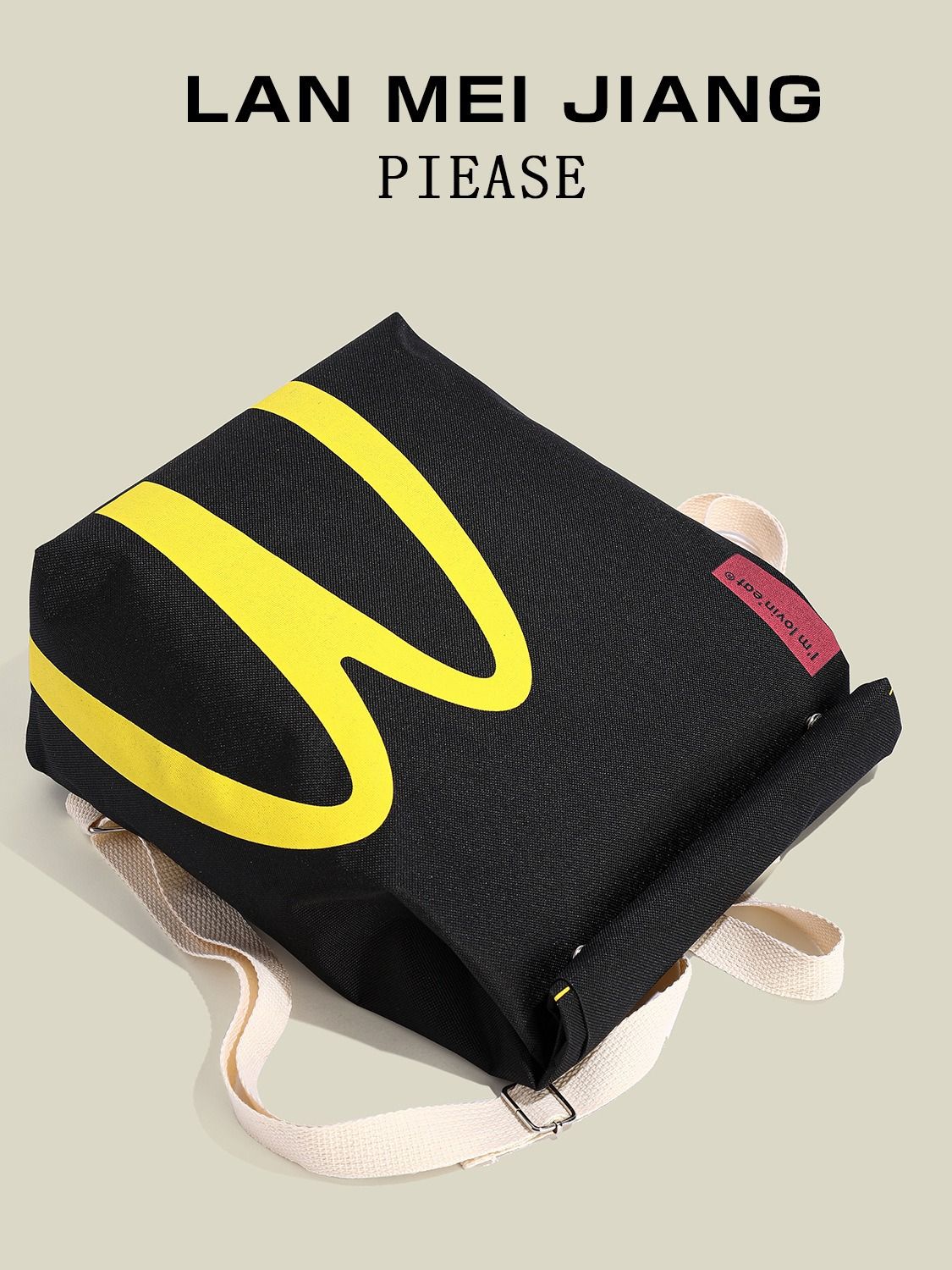 Large Size New Arrival Ins Popular McDonald's large capacity backpack, casual backpack, hamburger paper bag, student bag Classroom bag Travelling bag Fitness bag Yoga bag