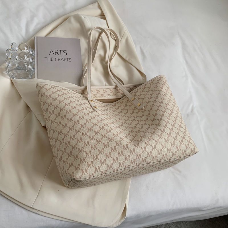 Large Bag New Trendy Light Luxury Women's Bag Shoulder Bag Handbag Large Capacity Commuter Versatile Handheld Tote bag Sales PU Bags Gifts