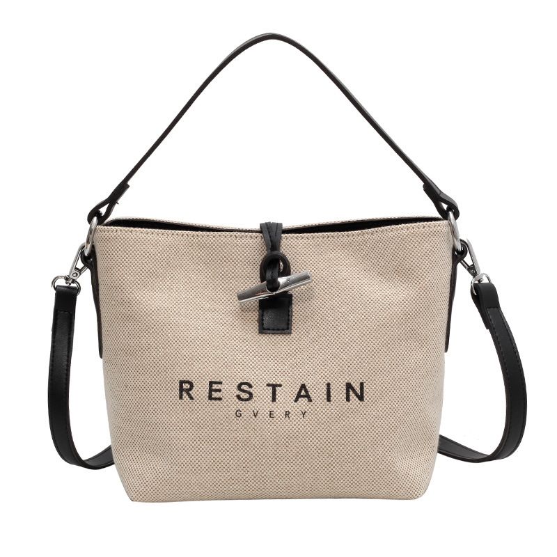Advanced Texture Handbag Women Bag New Popular Canvas Crossbody Bag Niche Design Tote Bag White Gifts Sales(not advertised pics in the end)