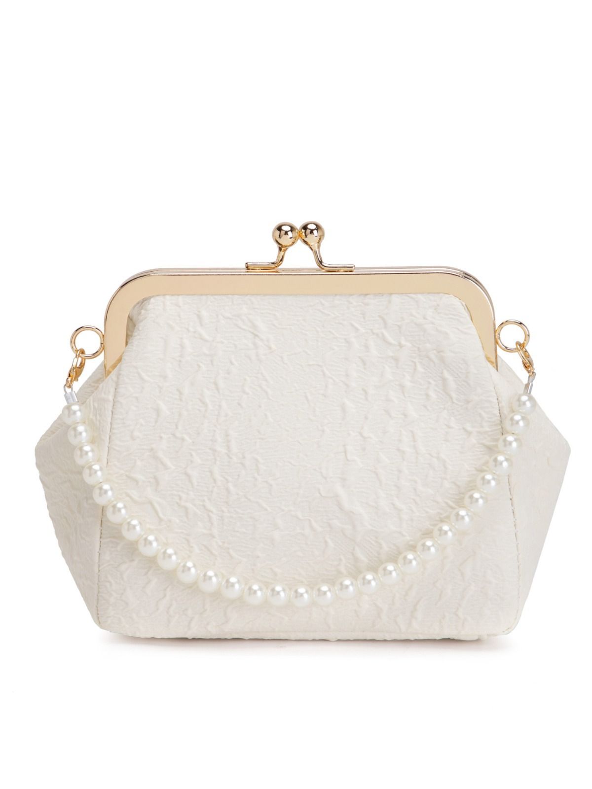 Pearl Bag New Handheld Shell Bag New Chinese Style Bag Beaded Fashion Cross Shoulder Women's Bag