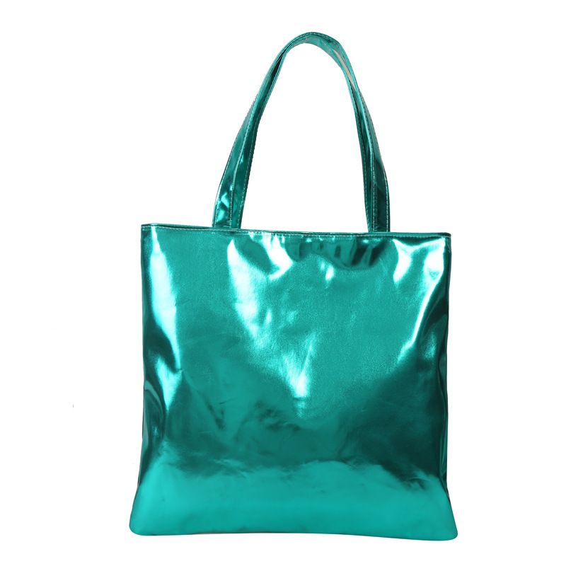 Laser bag, candy colored bag, women's handbag, college student's class, commuting tote bag, fashionable shopping bag, large capacity