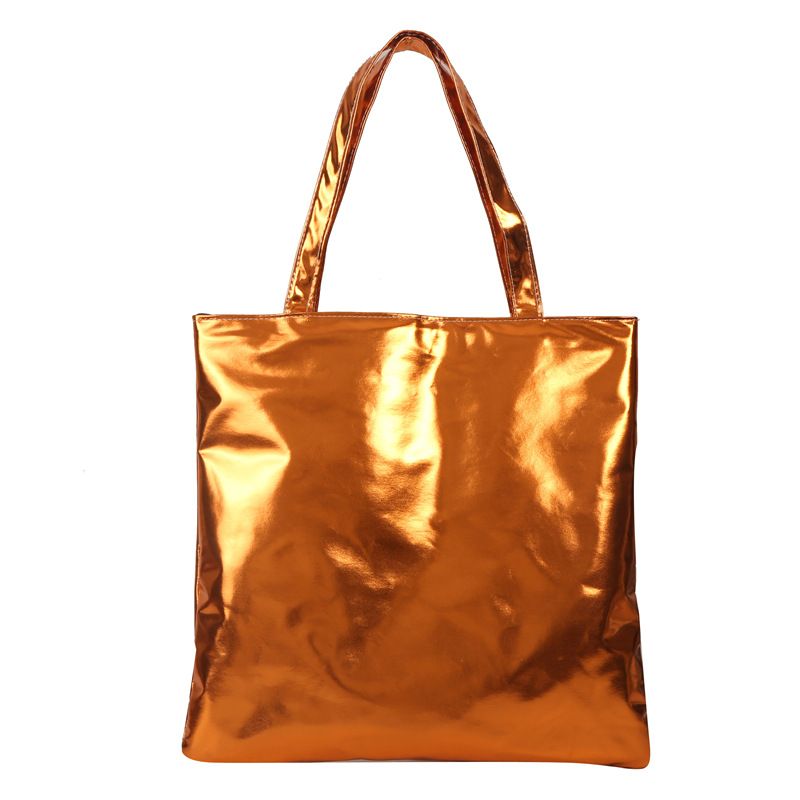 Laser bag, candy colored bag, women's handbag, college student's class, commuting tote bag, fashionable shopping bag, large capacity