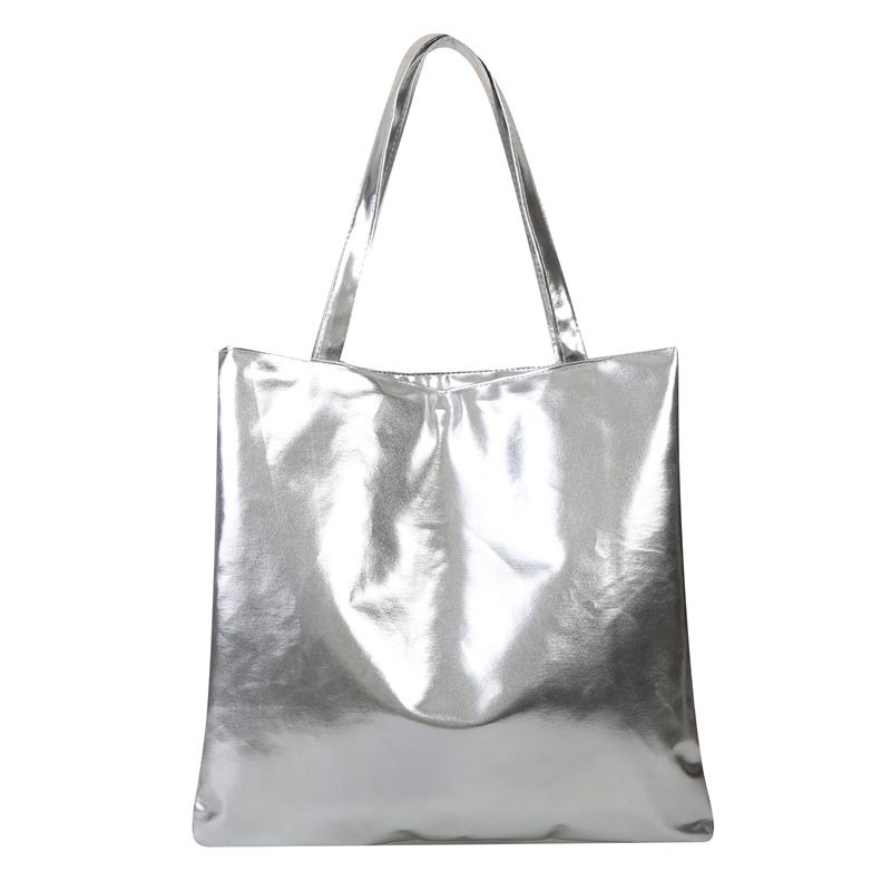 Laser bag, candy colored bag, women's handbag, college student's class, commuting tote bag, fashionable shopping bag, large capacity