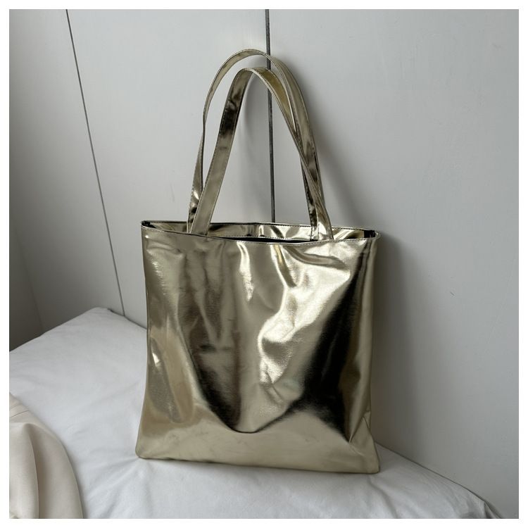Laser bag, candy colored bag, women's handbag, college student's class, commuting tote bag, fashionable shopping bag, large capacity