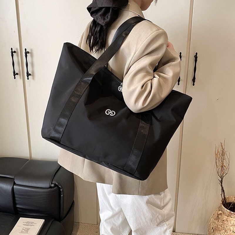 Large Capacity Casual Travel Handbag with Oxford Fabric, Lightweight and Durable Yoga Training Bag Attachable to Suitcase Handle for Business Trip Luggage‌