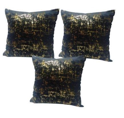 3pcs Black&Gold Decorative Throw pillow cases/covers