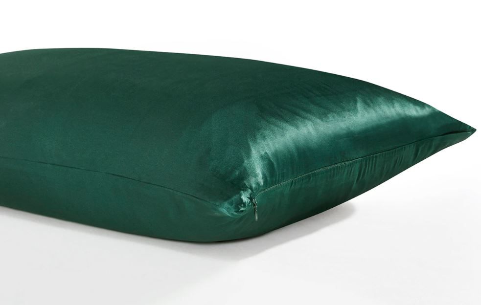 1 PC Green  Silk Pillowcase Size- 20x26 Inches