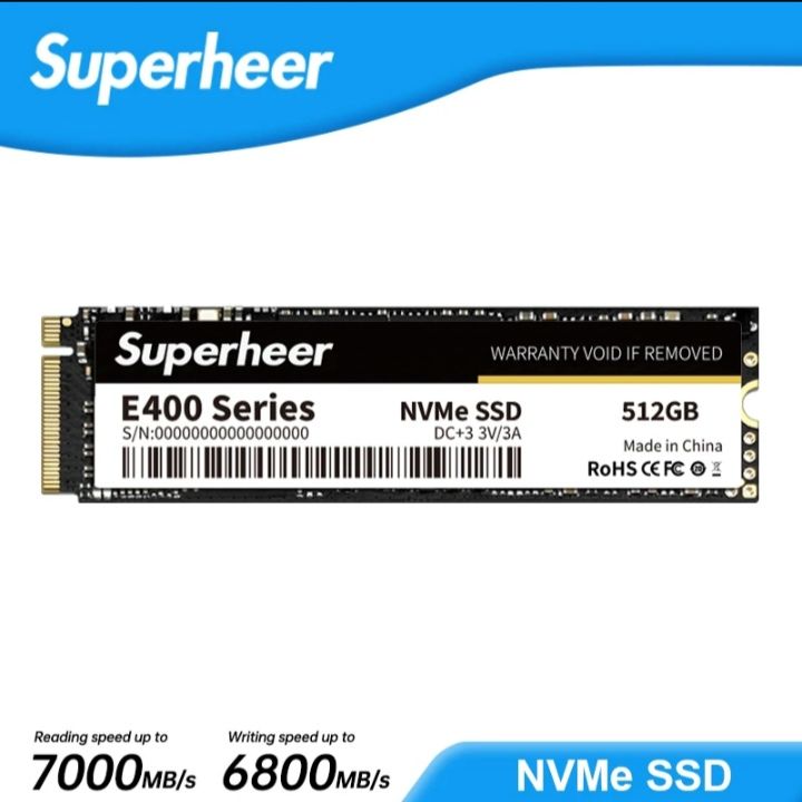 M2 SSD NVMe 256GB 128GB 512GB SUPERHEER M.2 PCIe 3.0 1TB Hard Drive 2280 Internal Solid State Disk for Laptop Desktop