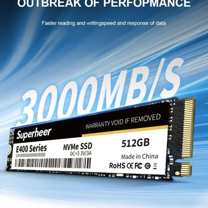 M2 SSD NVMe 256GB 128GB 512GB SUPERHEER M.2 PCIe 3.0 1TB Hard Drive 2280 Internal Solid State Disk for Laptop Desktop