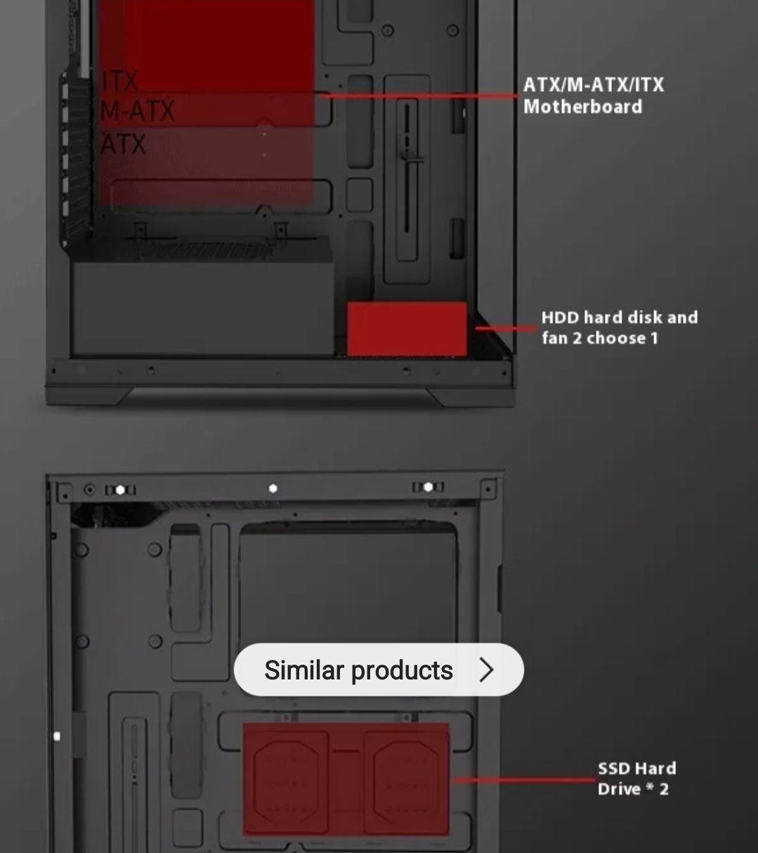 ATX Middle Tower Tempered Glass Computer case RGB Gaming PC case Compatible with 240mm Liquid Cooler