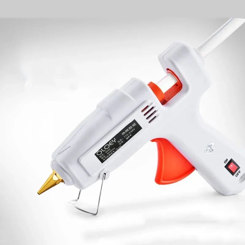 Hot Melt Glue GunWith 5pcs Glue Stick Mini Indusrial Adhesive Hot Gun Electric Heat Temperature Gun Repair Tool