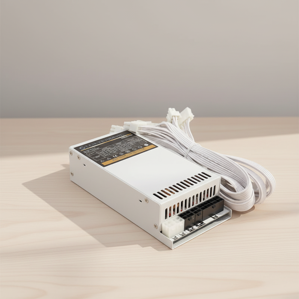 500W APFC Flex 1U Mini Modular Power Supply White Computer PSU ITX Case for Desktop PC