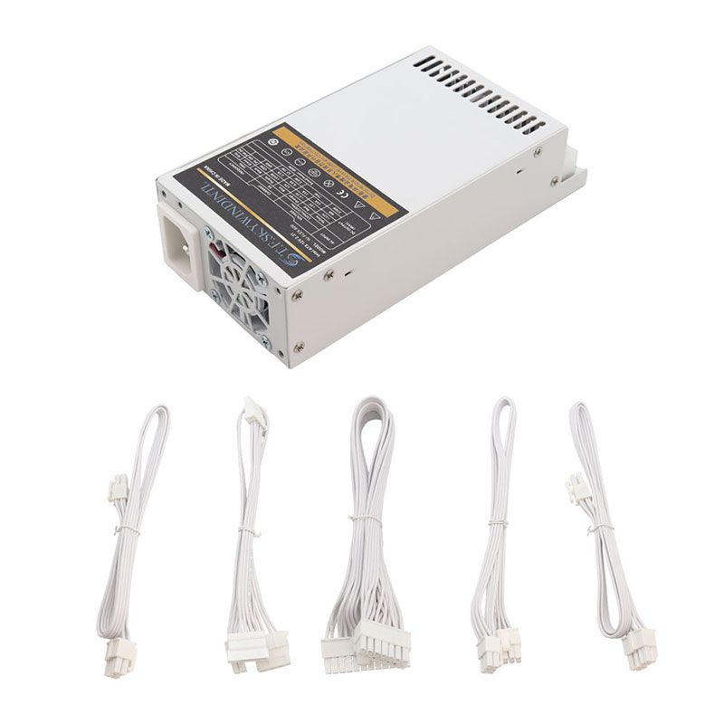 500W APFC Flex 1U Mini Modular Power Supply White Computer PSU ITX Case for Desktop PC