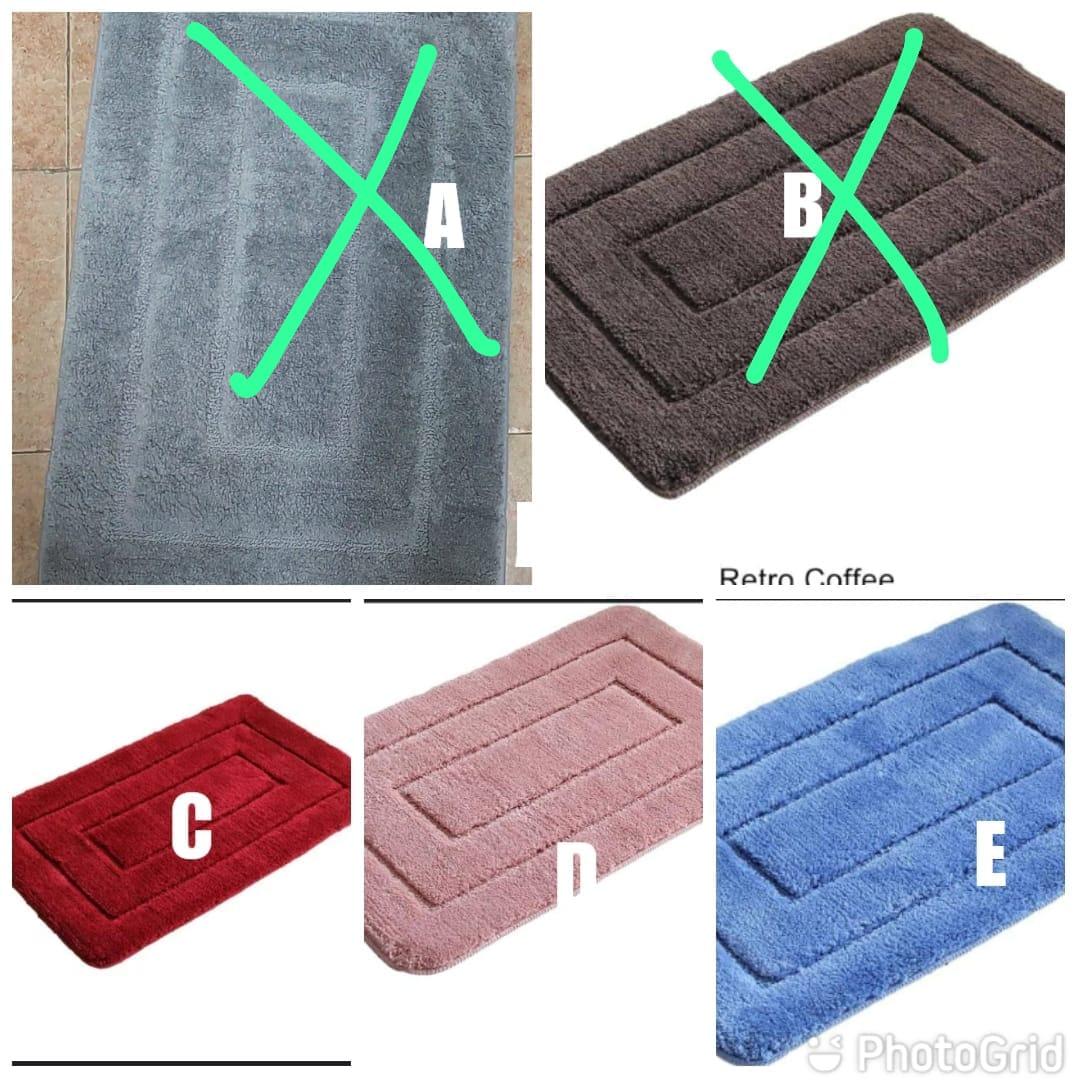 Thickened bathroom absorbent floor, Door, Toilet non slip mat household carpet