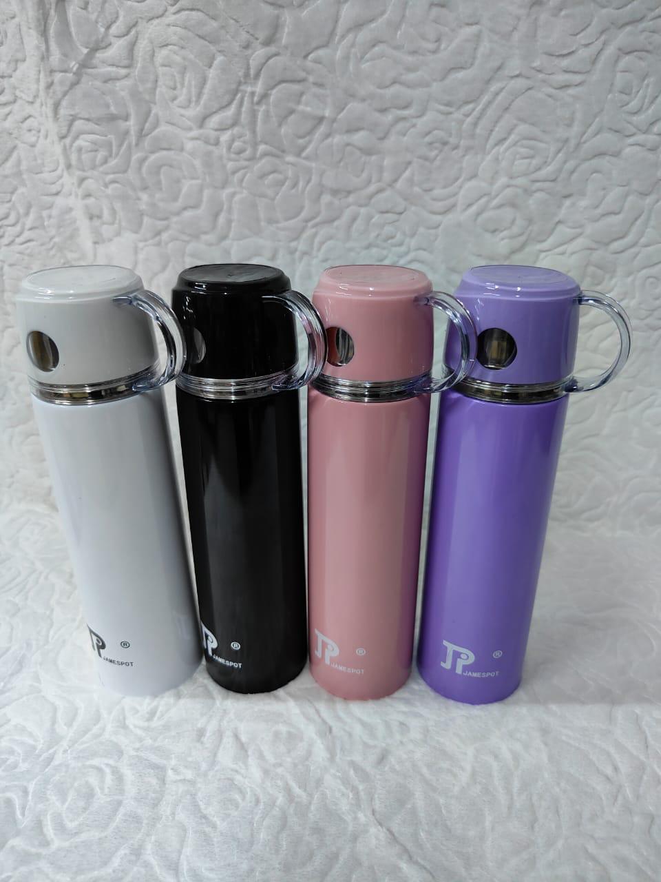 JP 500ML Stainless Steel Large Capacity Metallic Thermos Vacuum Flask Portable Rope Climbing Sports Travel Cup Water