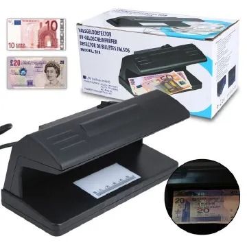 Counterfeit money detector machine -ultraviolet UV detector- fake money checker