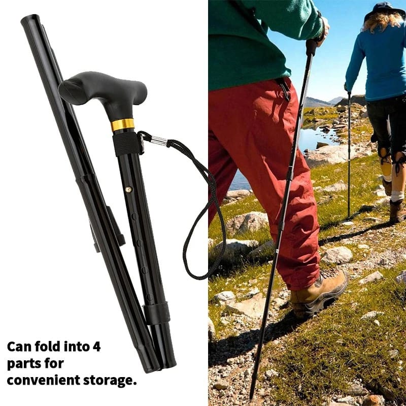 Anti-Shock Adjustable Hiking Pole Trekking Pole Walking Stick Support.Retractable length with 3 section Aluminium alloy material Comfortable grip Multiple usage