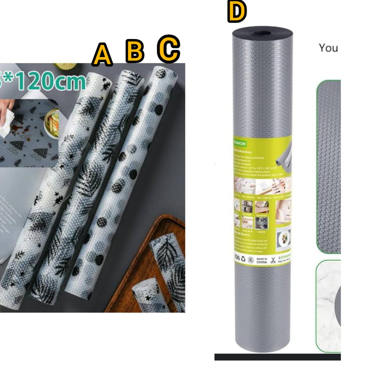 Kitchen clear drawer liners oil proof moisture cupboard shelf liner mat 45cm by 300 cm