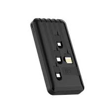 10000mAh Power Banks 12W High Capacity Portable Charger with LED Display and Fast Charging TypeC Micro USB for Phone Tabletsl Mobile Phones with Integrated 4-Wire Cable smartphone Powerbank